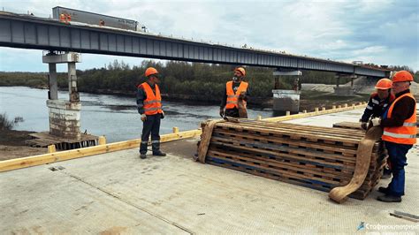 В Перескачке стартовало строительство временного моста